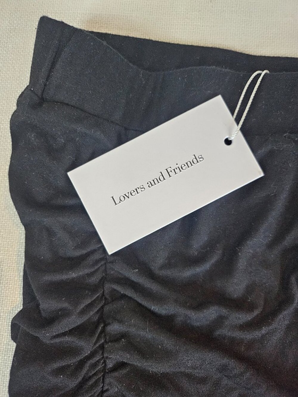 Lovers and Friends Black Ruched Mini Skirt - Size S - Picture 3 of 7